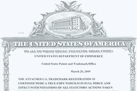 trademark certificate